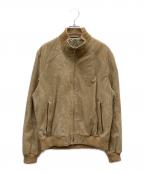 dunhillダンヒル）の古着「ゴートスキン レザーブルゾン」｜ベージュ