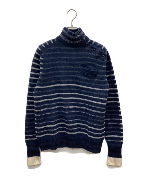 sacai（サカイ）sacai (サカイ) タートルネックウールニット ネイビー サイズ:2の古着・服飾アイテム