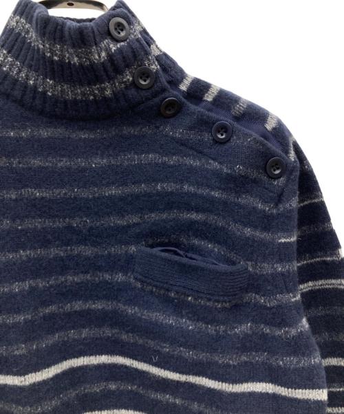 sacai（サカイ）sacai (サカイ) タートルネックウールニット ネイビー サイズ:2の古着・服飾アイテム