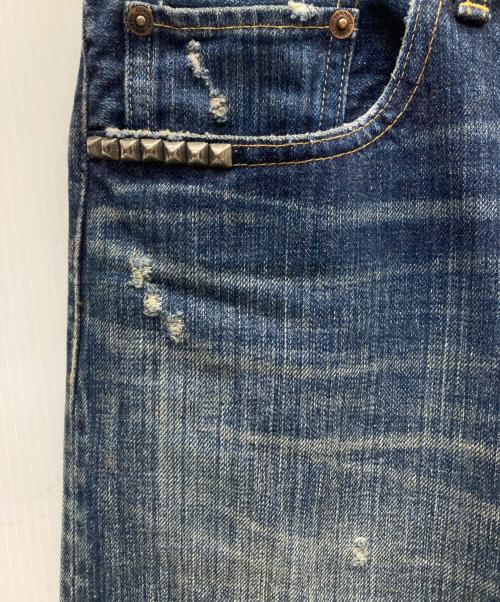 Hysteric Glamour（ヒステリックグラマー）Hysteric Glamour (ヒステリックグラマー) スタッズデニムパンツ インディゴ サイズ:W30の古着・服飾アイテム