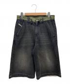 DIESELディーゼル）の古着「D-ANDEW-SHORT-S」｜ブラック×カーキ