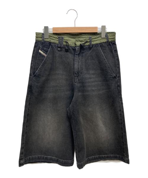 DIESEL（ディーゼル）DIESEL (ディーゼル) D-ANDEW-SHORT-S ブラック×カーキ サイズ:W26の古着・服飾アイテム