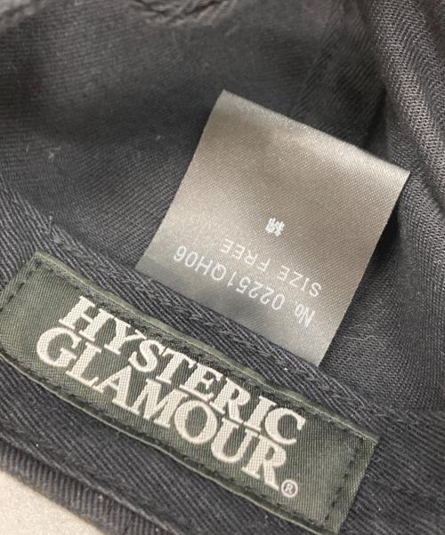 Hysteric Glamour（ヒステリックグラマー）Hysteric Glamour (ヒステリックグラマー) HG RAINBOW刺繍 キャップ ホワイト×ブラック サイズ:FREEの古着・服飾アイテム