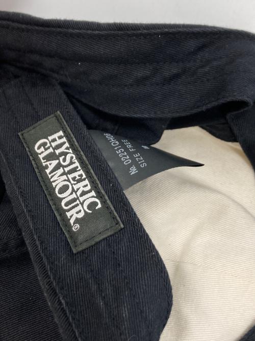 Hysteric Glamour（ヒステリックグラマー）Hysteric Glamour (ヒステリックグラマー) HG RAINBOW刺繍 キャップ ホワイト×ブラック サイズ:FREEの古着・服飾アイテム