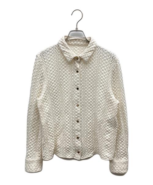 MACKINTOSH LONDON（マッキントッシュ ロンドン）MACKINTOSH LONDON (マッキントッシュ ロンドン) コットンバルファスレースブラウス ホワイト サイズ:38の古着・服飾アイテム