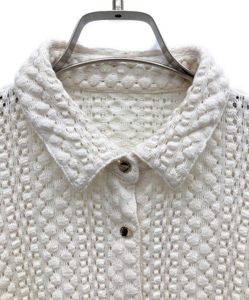 MACKINTOSH LONDON（マッキントッシュ ロンドン）MACKINTOSH LONDON (マッキントッシュ ロンドン) コットンバルファスレースブラウス ホワイト サイズ:38の古着・服飾アイテム