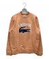 LACOSTE（ラコステ）の古着「ビッグクロックカレッジロゴクルーネックスウェット」｜オレンジ