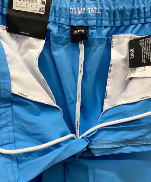 BOSS HUGO BOSS（ボス ヒューゴボス）BOSS HUGO BOSS (ボス ヒューゴボス) ロゴパンツ スカイブルー サイズ:50 未使用品の古着・服飾アイテム