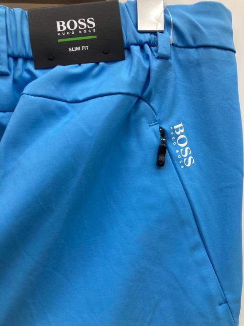 BOSS HUGO BOSS（ボス ヒューゴボス）BOSS HUGO BOSS (ボス ヒューゴボス) ロゴパンツ スカイブルー サイズ:50 未使用品の古着・服飾アイテム