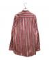 JIL SANDER (ジルサンダー) 18SS ノーカラーストライプシャツ レッド×ホワイト サイズ:39：15000円
