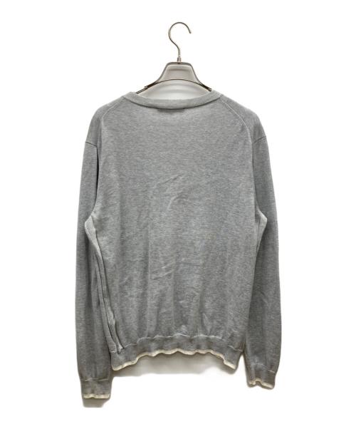 maison kitsune（メゾンキツネ）maison kitsune (メゾンキツネ) BOLD FOX HEAD カーディガン グレー サイズ:Mの古着・服飾アイテム