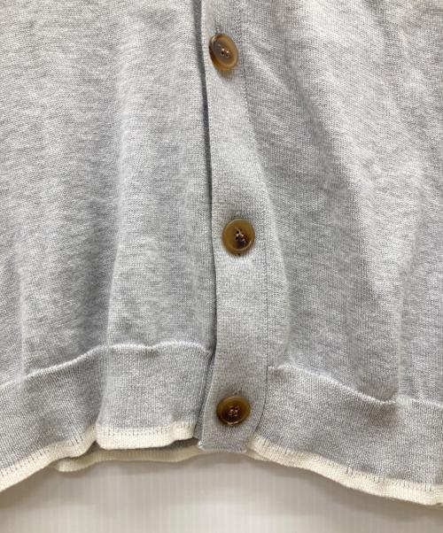 maison kitsune（メゾンキツネ）maison kitsune (メゾンキツネ) BOLD FOX HEAD カーディガン グレー サイズ:Mの古着・服飾アイテム
