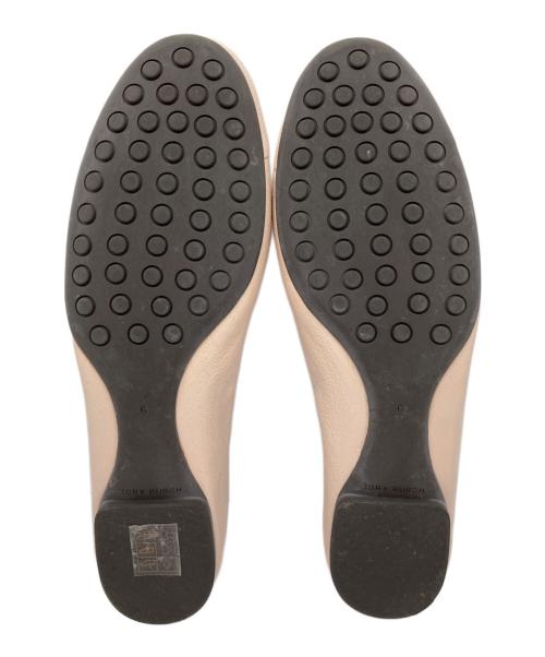 TORY BURCH（トリーバーチ）TORY BURCH (トリーバーチ) クレア キャップ トゥ バレエシューズ ピンク サイズ:6の古着・服飾アイテム