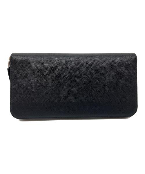 PRADA（プラダ）PRADA (プラダ) SAFFIANO EMBOSS ROUND ZIP WALLET ブラック サイズ:-の古着・服飾アイテム