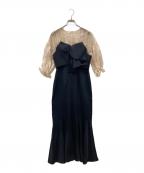 ackaエーシーケーエー）の古着「sheer puff dress」｜ブラック
