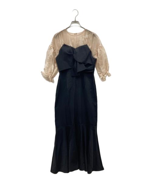 acka（エーシーケーエー）acka (エーシーケーエー) sheer puff dress ブラック サイズ:1 未使用品の古着・服飾アイテム
