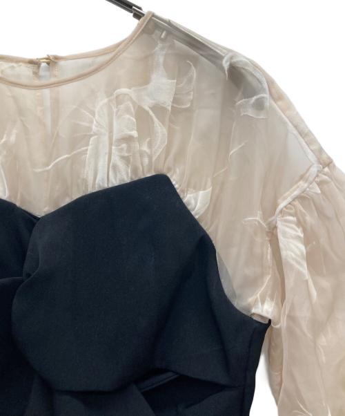 acka（エーシーケーエー）acka (エーシーケーエー) sheer puff dress ブラック サイズ:1 未使用品の古着・服飾アイテム