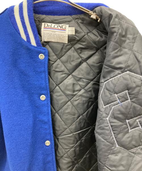 DeLong（-）DeLong (-) スタジャン ブルー×ホワイト サイズ:XLの古着・服飾アイテム
