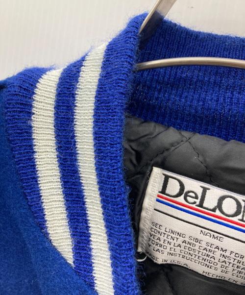 DeLong（-）DeLong (-) スタジャン ブルー×ホワイト サイズ:XLの古着・服飾アイテム