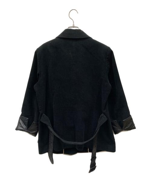 BURBERRY LONDON（バーバリーロンドン）BURBERRY LONDON (バーバリーロンドン) ステンカラーベロアジャケット ブラック サイズ:13の古着・服飾アイテム