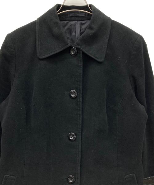 BURBERRY LONDON（バーバリーロンドン）BURBERRY LONDON (バーバリーロンドン) ステンカラーベロアジャケット ブラック サイズ:13の古着・服飾アイテム