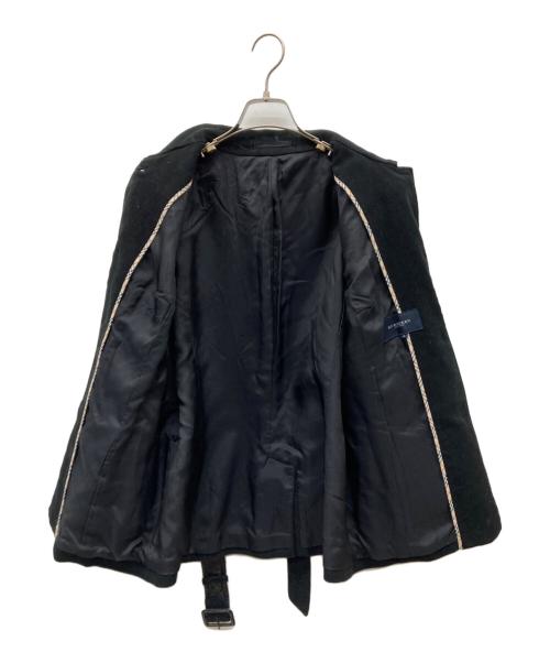 BURBERRY LONDON（バーバリーロンドン）BURBERRY LONDON (バーバリーロンドン) ステンカラーベロアジャケット ブラック サイズ:13の古着・服飾アイテム
