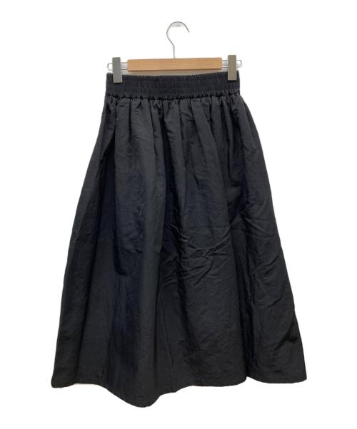 BEARDSLEY（ビアズリー）BEARDSLEY (ビアズリー) 24AWパールナイロンスカート ブラック サイズ:FREEの古着・服飾アイテム