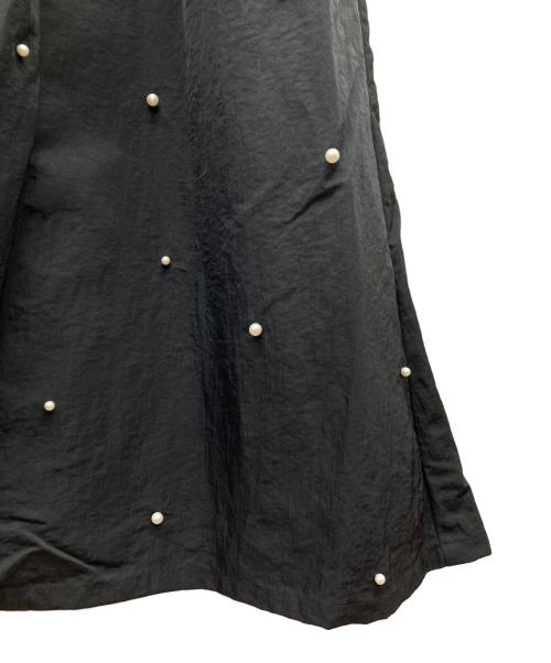 BEARDSLEY（ビアズリー）BEARDSLEY (ビアズリー) 24AWパールナイロンスカート ブラック サイズ:FREEの古着・服飾アイテム