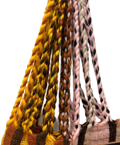 MARNI（マルニ）MARNI (マルニ) MARKET HAMMOCK BAG ピンク×オレンジ×ブラウンの古着・服飾アイテム