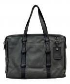 TUMIトゥミ）の古着「MISSION HARRISON Leather Briefcase/ミッションハリソンブリーフケース」｜グレー