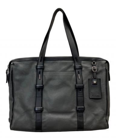 【馬久さま専用】【未使用】TUMI HARRISON ビジネスバッグ グレー 中古・古着通販】TUMI (トゥミ) MISSION HARRISON Leather Briefcase