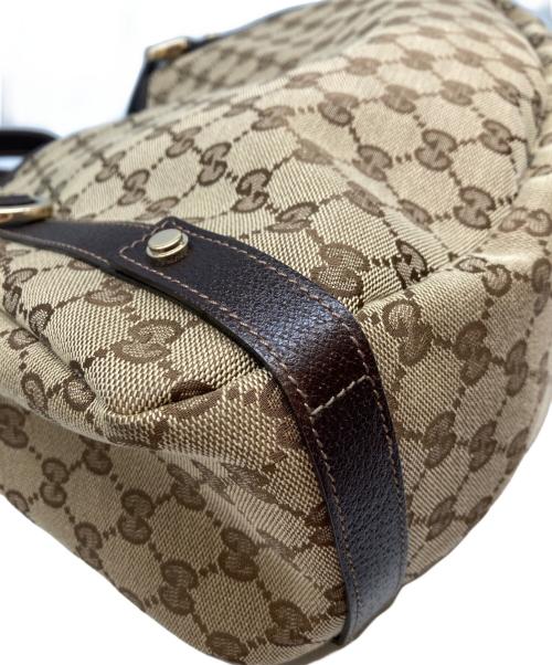 GUCCI（グッチ）GUCCI (グッチ) アビー GGキャンバス トートバッグ ベージュの古着・服飾アイテム