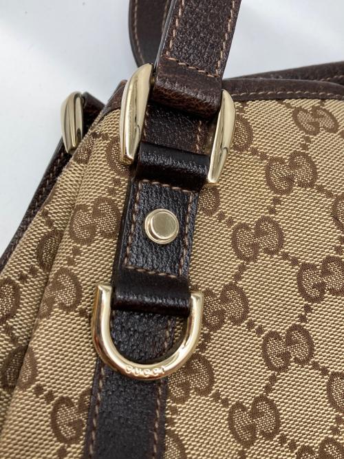 GUCCI（グッチ）GUCCI (グッチ) アビー GGキャンバス トートバッグ ベージュの古着・服飾アイテム