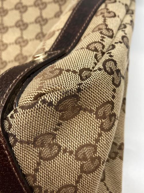 GUCCI（グッチ）GUCCI (グッチ) アビー GGキャンバス トートバッグ ベージュの古着・服飾アイテム