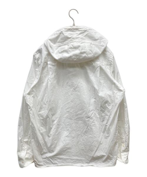 sacai（サカイ）sacai (サカイ) コットンポプリンフーディシャツ ホワイト サイズ:2の古着・服飾アイテム