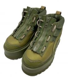 Fenty PUMA by Rihanna（フェンティ プーマ バイ リアーナ）の古着「SNEAKER Zip BOOTS」｜Army Green