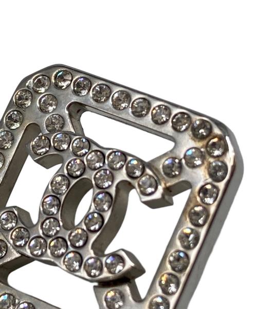 CHANEL（シャネル）CHANEL (シャネル) ココマークラインストーンピアス シルバー サイズ:-の古着・服飾アイテム