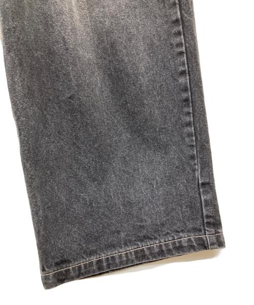 9090（9090）9090 (9090) King Logo Vintage Like Denim ブラック サイズ:Lの古着・服飾アイテム