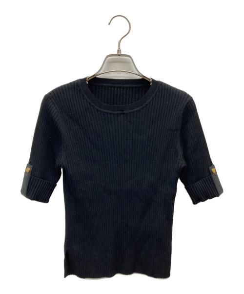 FOXEY（フォクシー）FOXEY (フォクシー) Knit Top “Cavalier” ブラック サイズ:38の古着・服飾アイテム