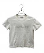MONCLERモンクレール）の古着「MAGLIA Rhinestone Logo T-Shirt」｜ホワイト