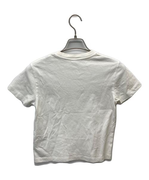 MONCLER（モンクレール）MONCLER (モンクレール) MAGLIA Rhinestone Logo T-Shirt ホワイト サイズ:SIZE Sの古着・服飾アイテム