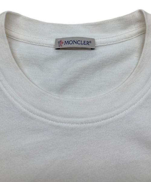 MONCLER（モンクレール）MONCLER (モンクレール) MAGLIA Rhinestone Logo T-Shirt ホワイト サイズ:SIZE Sの古着・服飾アイテム