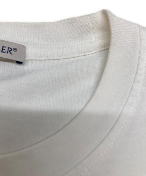 MONCLER（モンクレール）MONCLER (モンクレール) MAGLIA Rhinestone Logo T-Shirt ホワイト サイズ:SIZE Sの古着・服飾アイテム
