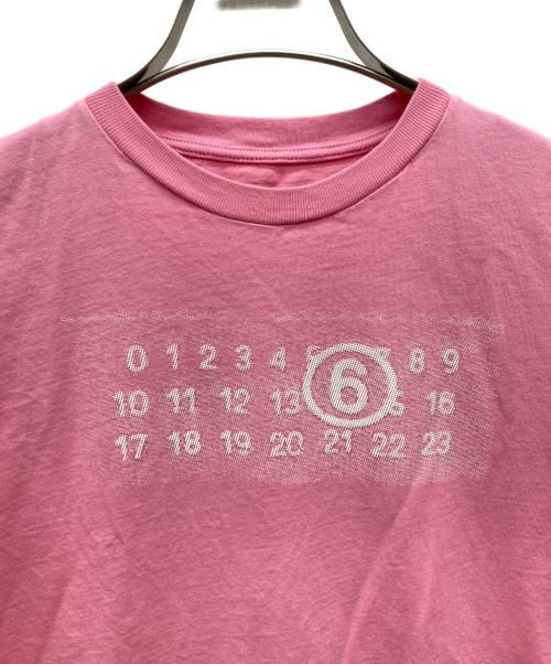 MM6 Maison Margiela（エムエムシックスメゾンマルジェラ）MM6 Maison Margiela (エムエムシックスメゾンマルジェラ) Logo Tee ピンク サイズ:KIDS SIZE 10の古着・服飾アイテム