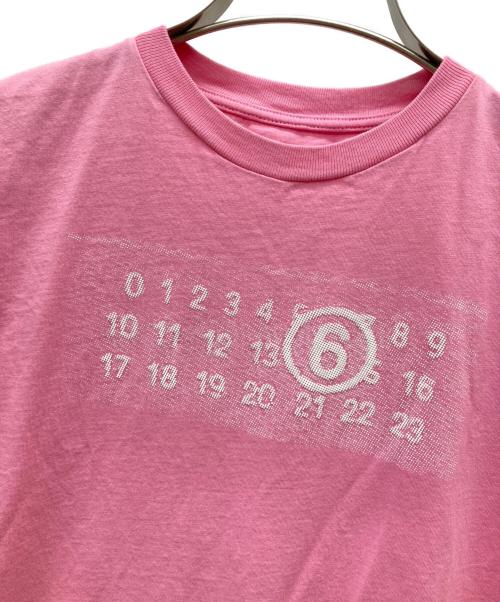 MM6 Maison Margiela（エムエムシックスメゾンマルジェラ）MM6 Maison Margiela (エムエムシックスメゾンマルジェラ) Logo Tee ピンク サイズ:KIDS SIZE 10の古着・服飾アイテム