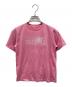 MM6 Maison Margiela（エムエムシックスメゾンマルジェラ）の古着「Logo Tee」｜ピンク