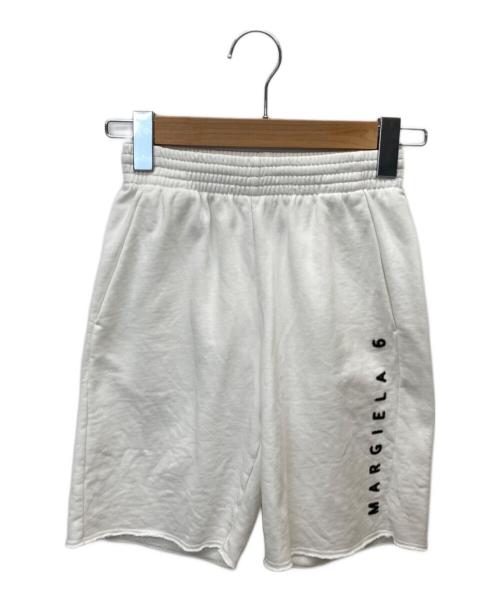 MM6 Maison Margiela（エムエムシックスメゾンマルジェラ）MM6 Maison Margiela (エムエムシックスメゾンマルジェラ) Bermuda con logo ホワイト サイズ:SIZE 8の古着・服飾アイテム