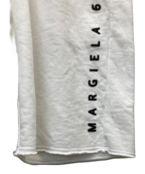 MM6 Maison Margiela（エムエムシックスメゾンマルジェラ）MM6 Maison Margiela (エムエムシックスメゾンマルジェラ) Bermuda con logo ホワイト サイズ:SIZE 8の古着・服飾アイテム
