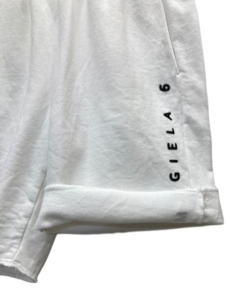 MM6 Maison Margiela（エムエムシックスメゾンマルジェラ）MM6 Maison Margiela (エムエムシックスメゾンマルジェラ) Bermuda con logo ホワイト サイズ:SIZE 8の古着・服飾アイテム