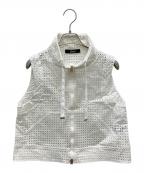 HERNOヘルノ）の古着「Cotton And Pvc Vest」｜ホワイト
